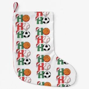 Ho Santa Christmas Basketball Baseball Soccer Xmas Small Christmas Stocking