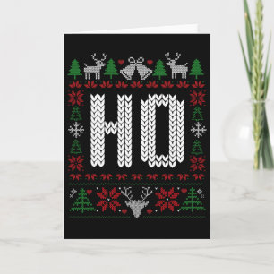 Ho Where's My Ho At Christmas Xmas Couples Matchin Card