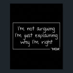 Hoa Gift Quote Personalised Name Funny Birthday Jo Poster<br><div class="desc">Hoa Gift Quote Personalised Name Funny Birthday Joke Idea</div>