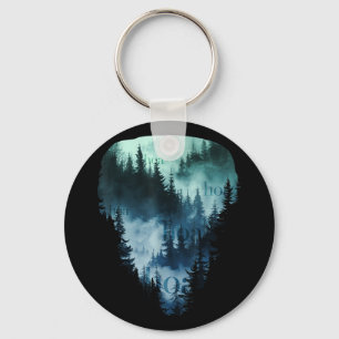 Hoa Hoa Hoa Hoa Hoa Season Autumn Fall Forest Land Key Ring