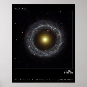 Hoag's Object Hubble Telescope Photo Poster