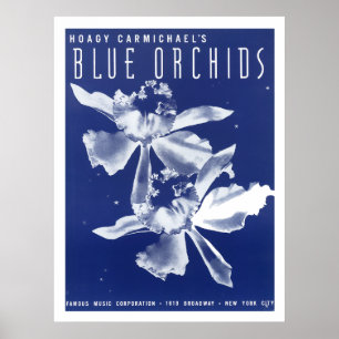 Hoagy Carmichael's "Blue Orchids" Poster