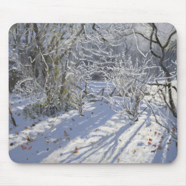 Hoar frost Markeaton Derby.UK.2012 Mouse Mat (Front)