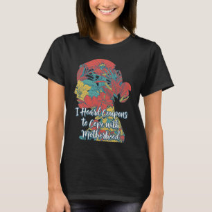 Hoard Coupons to Cope with Motherhood Mum Shopping T-Shirt