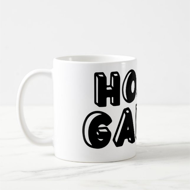 Hoard Gamer Fun Board Game Collecting Logo Coffee Mug (Left)