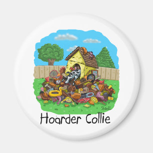Hoarder Collie Magnet