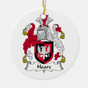 Hoare Family Crest Ceramic Tree Decoration