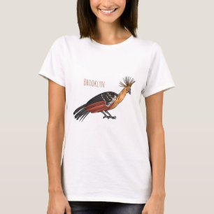 Hoatzin bird cartoon illustration  T-Shirt