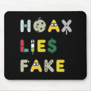 Hoax Lies Fake Mouse Mat
