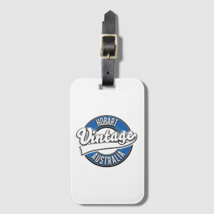 Hobart australia vintage style logo luggage tag