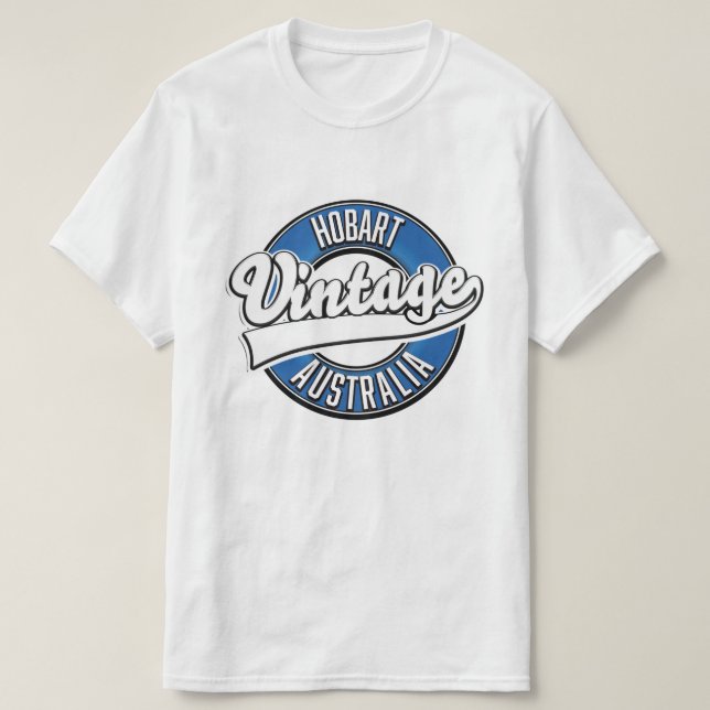 Hobart australia vintage style logo T-Shirt (Design Front)