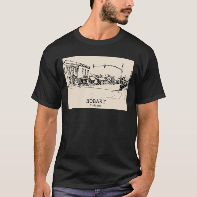 Hobart Indiana Oversized T-Shirt (Front)