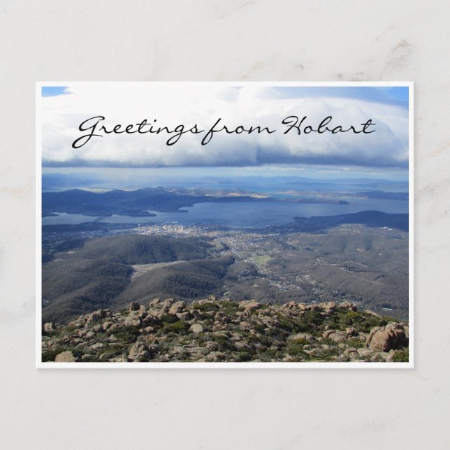 hobart mount view postcard (Front)