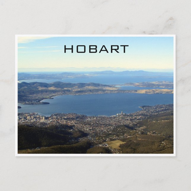 hobart mountain view postcard (Front)
