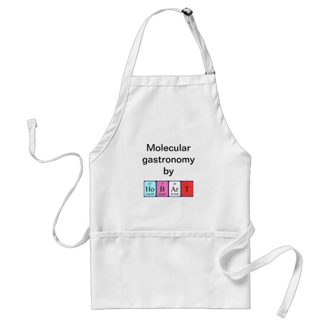 Hobart periodic table name apron (Front)