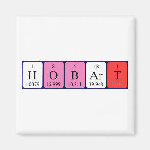 Hobart periodic table name magnet