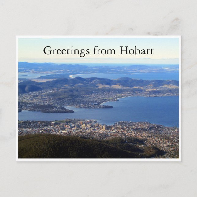 hobart tasmania scenic postcard (Front)