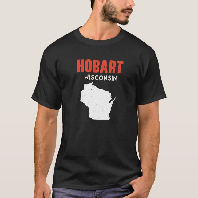 Hobart USA State America Travel Montanan Helena   T-Shirt (Front)