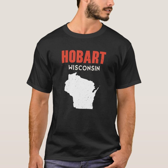 Hobart USA State America Travel Montanan Helena T-Shirt (Front)