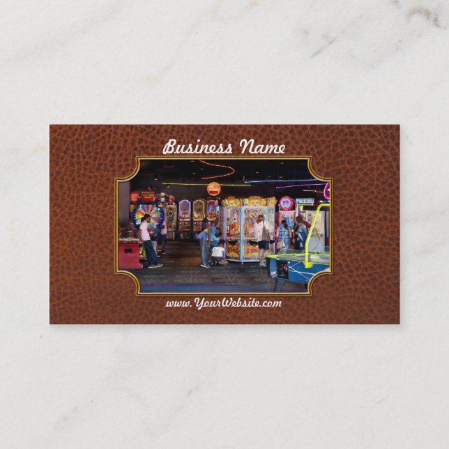 Hobbies - The modern arcade Business Card (Front)