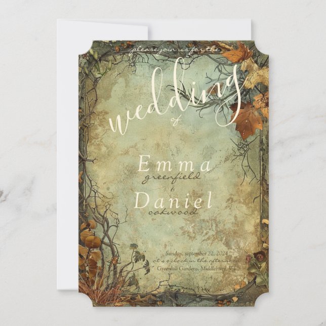 Hobbiton Haven Wedding Invitation (Front)