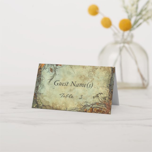 Hobbiton Haven Wedding Place Card (Front)
