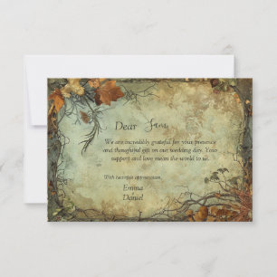 Hobbiton Haven Wedding Thank You Card