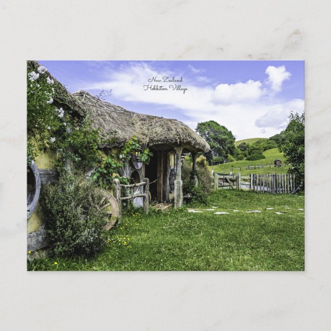 Hobbiton Village, New Zealand, Holiday Postcard (Front)