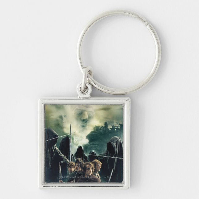 Hobbits Ready to Battle Key Ring (Front)