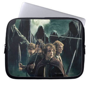 Hobbits Ready to Battle Laptop Sleeve