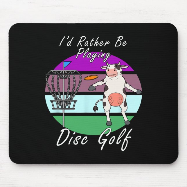 Hobby Disc Golf Player Fun Sports  Mouse Mat (Front)