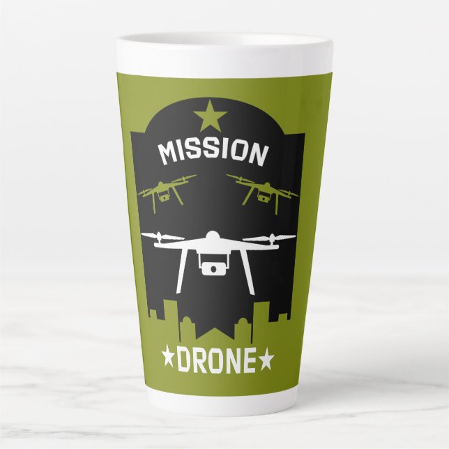 Hobby Drone Pilot Latte Mug (Front)