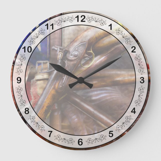 Hobby - Guns - How the war was won  Large Clock (Front)