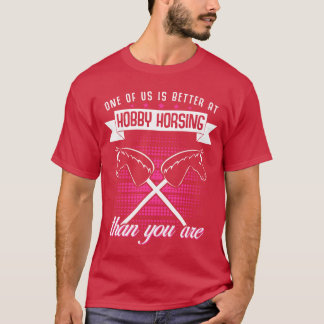 Hobby Horse Girl Riding Hobbyhorse friend T-Shirt