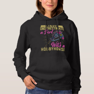 Hobby Horsing Horse Equestrian Sport Equine Girls Hoodie