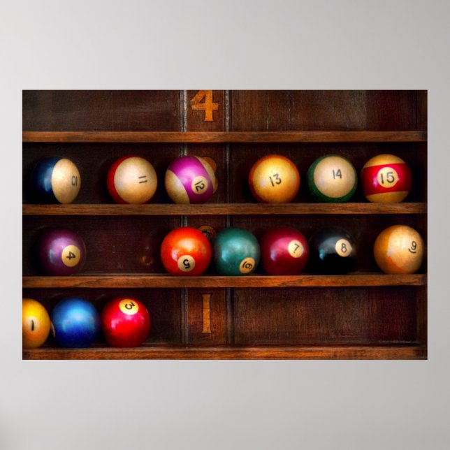 Hobby - Pool - Let's play billiards Poster (Front)