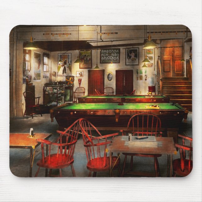 Hobby - Pool - The billiards club 1915 Mouse Mat (Front)