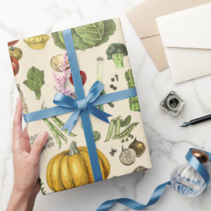 Hobby Vegetable Growing Gardening Wrapping Paper