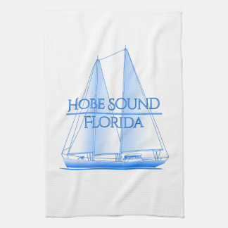 Hobe Sound Coastal Nautical Sailing Sailor Tea Towel