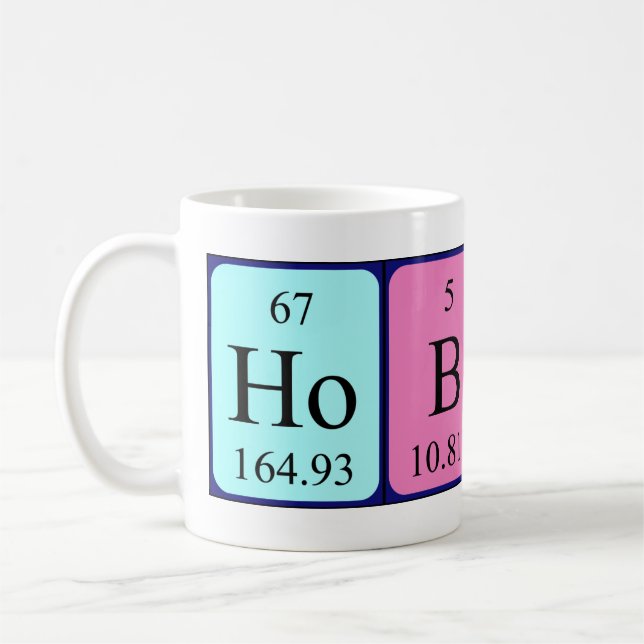 Hobert periodic table name mug (Left)