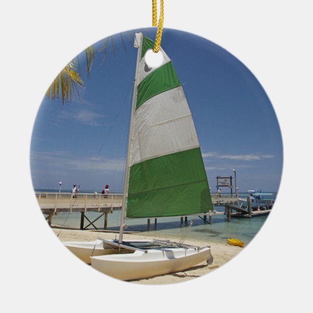 Hobie Cat, Plantation Island Resort Ceramic Tree Decoration (Front)