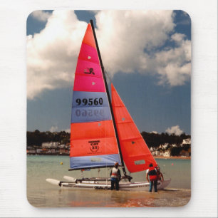 Hobie catamaran ready to sail mouse mat