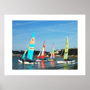 Hobie cats ready to sail poster