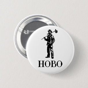 HOBO Authentic Original Premium Design 6 Cm Round Badge