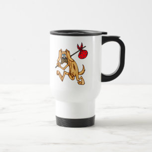 Hobo Bum Cartoon Dog Travel Mug