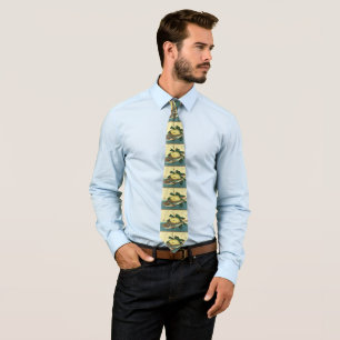 Hobo & Karei - Hiroshige's Japanese Fish Print Tie