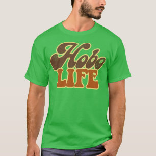 Hobo Life Faded Thrift Style Retro Design2 T-Shirt