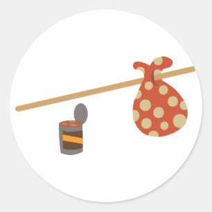 Hobo Sack Classic Round Sticker