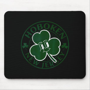 Hoboken New Jersey Irish Shamrock Nj Retro Souveni Mouse Mat