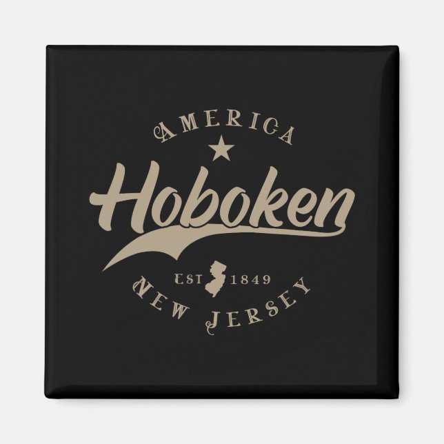 Hoboken New Jersey  Magnet (Front)